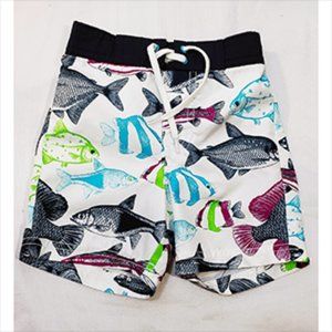 "Old Navy" Toddler Kids Fish Swim Trunks Like New 6-12M VG+++ Pre-Owned